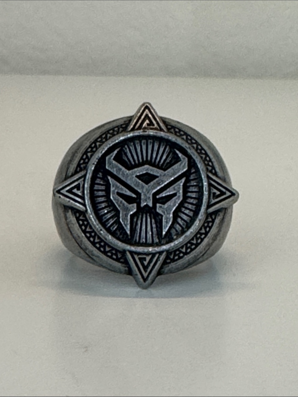 Marvel Black Panther Ring Wakanda Adjustable Silver Tone Statement